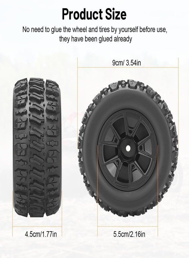 daitoku 12mm Hex Hub RC Wheels and Tires, daitoku 1/14 Off-Road RC Tires RC Car Accessories Wheels for MJX H14BM and 14210 - Image 5